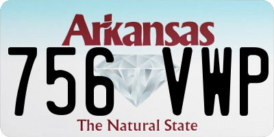 AR license plate 756VWP
