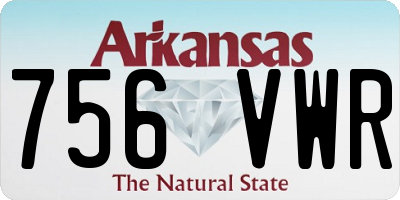 AR license plate 756VWR
