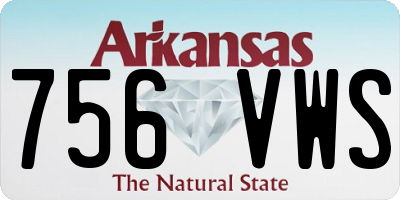 AR license plate 756VWS
