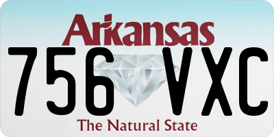 AR license plate 756VXC