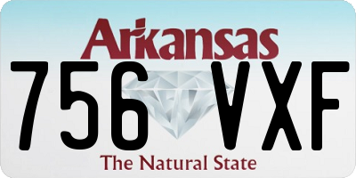 AR license plate 756VXF