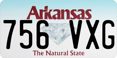 AR license plate 756VXG