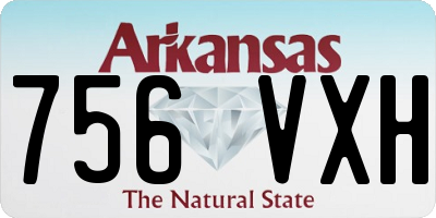 AR license plate 756VXH