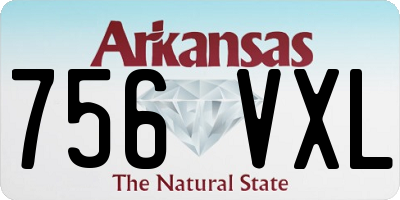 AR license plate 756VXL