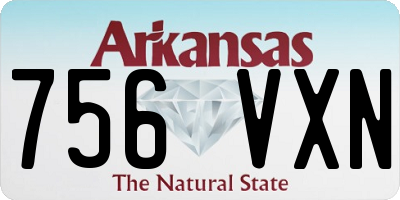 AR license plate 756VXN