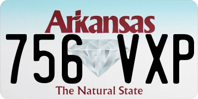 AR license plate 756VXP