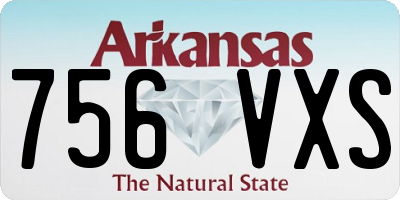 AR license plate 756VXS