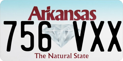 AR license plate 756VXX
