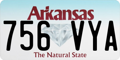 AR license plate 756VYA