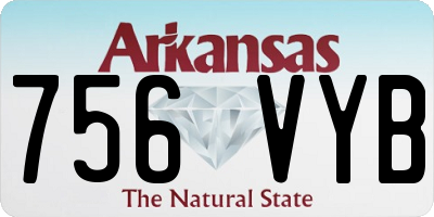 AR license plate 756VYB