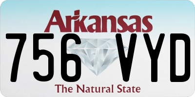 AR license plate 756VYD
