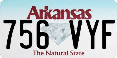 AR license plate 756VYF