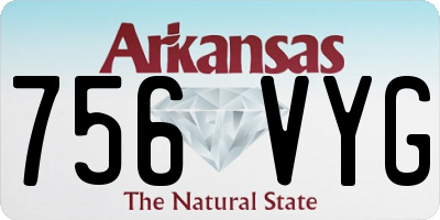 AR license plate 756VYG