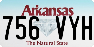 AR license plate 756VYH