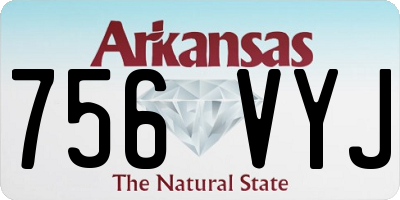 AR license plate 756VYJ