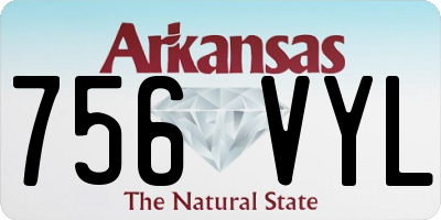 AR license plate 756VYL