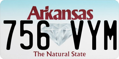 AR license plate 756VYM