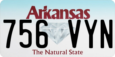 AR license plate 756VYN