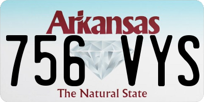 AR license plate 756VYS