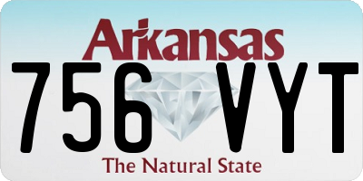 AR license plate 756VYT
