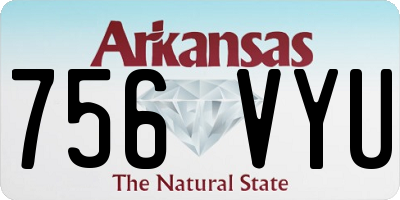 AR license plate 756VYU