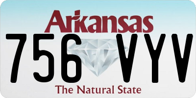 AR license plate 756VYV