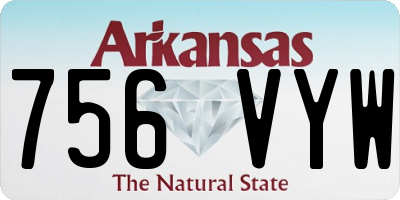 AR license plate 756VYW