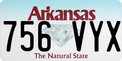 AR license plate 756VYX