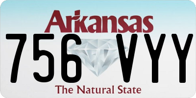 AR license plate 756VYY