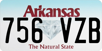 AR license plate 756VZB