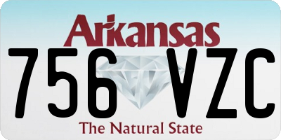 AR license plate 756VZC