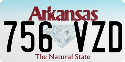 AR license plate 756VZD