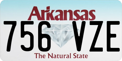 AR license plate 756VZE