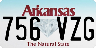 AR license plate 756VZG