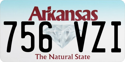 AR license plate 756VZI