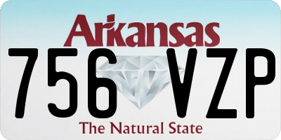 AR license plate 756VZP