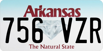AR license plate 756VZR
