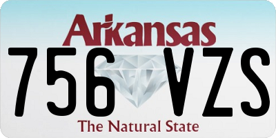 AR license plate 756VZS