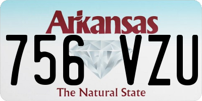 AR license plate 756VZU
