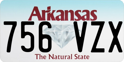 AR license plate 756VZX