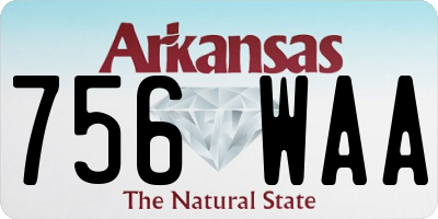 AR license plate 756WAA