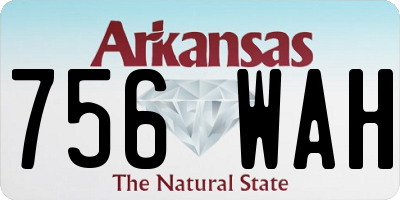 AR license plate 756WAH