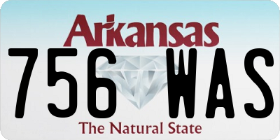 AR license plate 756WAS