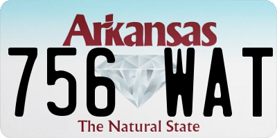 AR license plate 756WAT