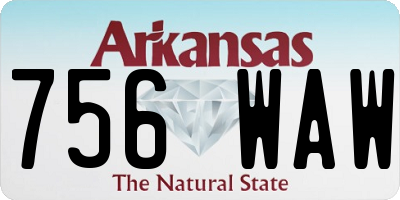 AR license plate 756WAW