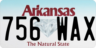 AR license plate 756WAX