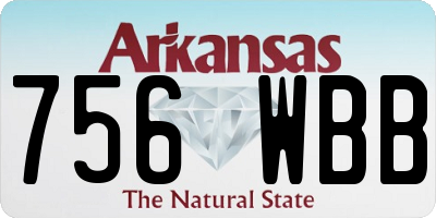 AR license plate 756WBB