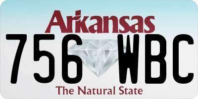 AR license plate 756WBC
