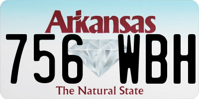 AR license plate 756WBH