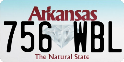 AR license plate 756WBL